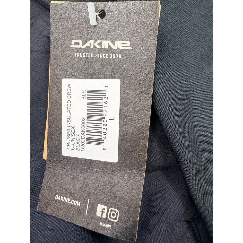 NWT Dakine Cruiser Insulated Crew Pullover Shirt Jacket Men’s Size L Black - Picture 8 of 8